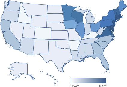 Lyme Disease Facts Map - Bay Area Lyme Foundation